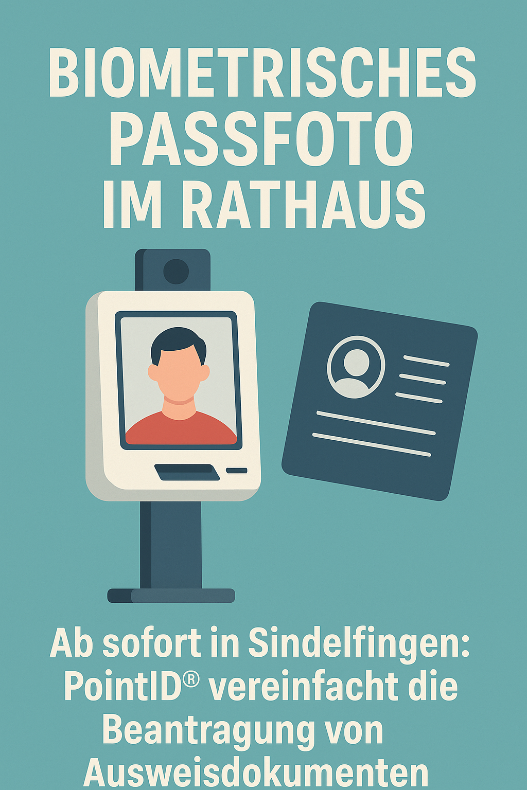 Servicepunkt im Rathaus Sindelfingen nimmt Passbildterminal in Betrieb
